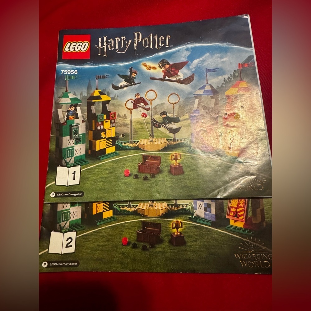 Lego Instruction Manual Book ONLY Harry Potter Quidditch Match (Set 75956).